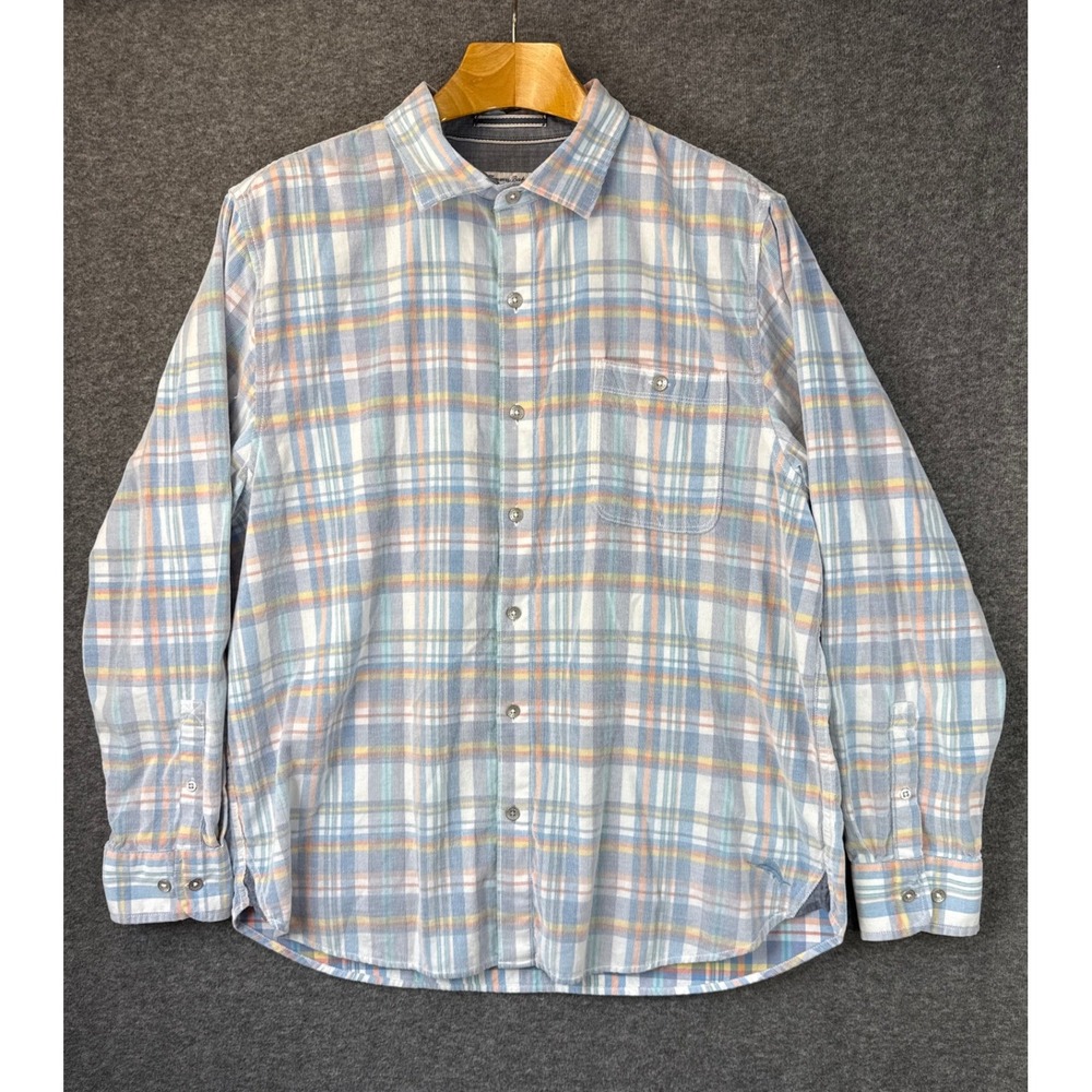 Tommy Bahama Coastline Cord Mens XL Plaid Corduroy Button Down Shirt ST326095 - Picture 2 of 14
